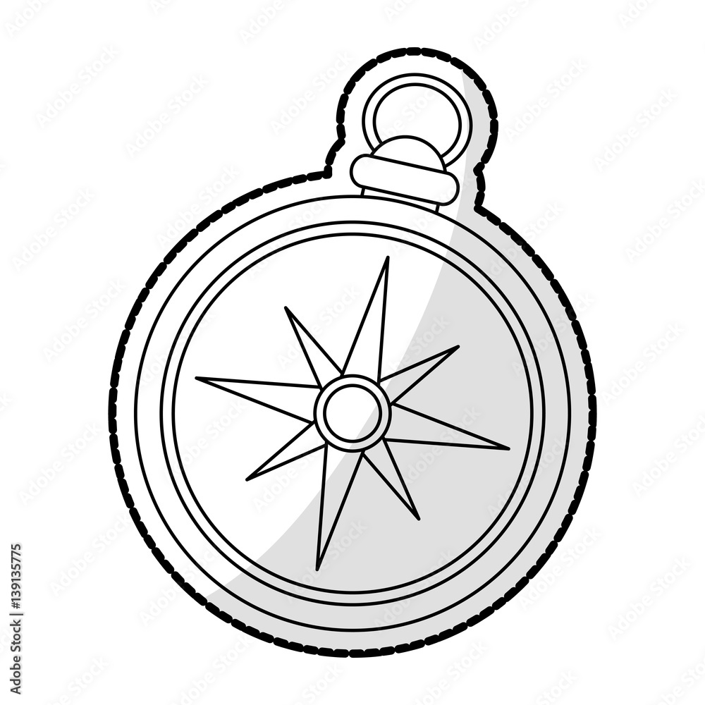 vintage compass icon image vector illustration design