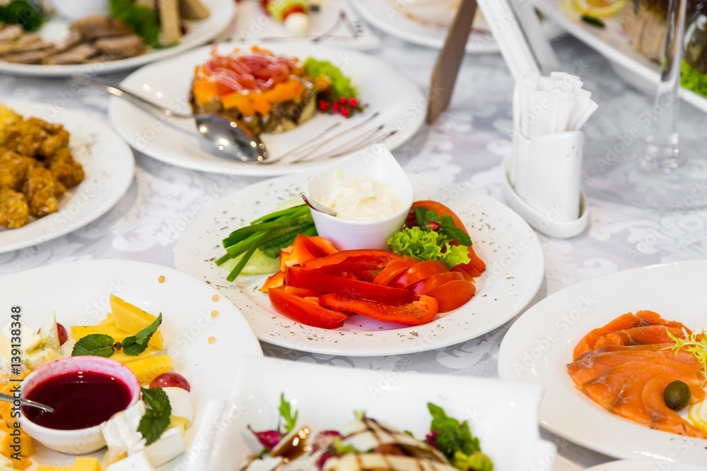 mixed vegetables on a white plate mixed vegetables on a white plate