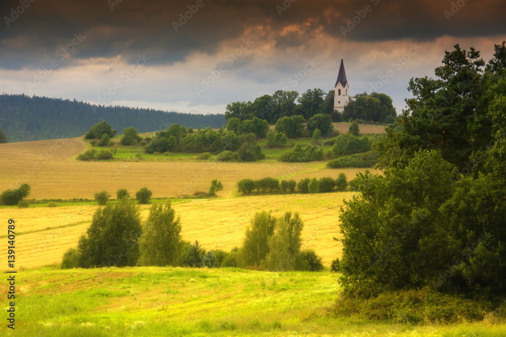 Czech countryside. South Bohemia.