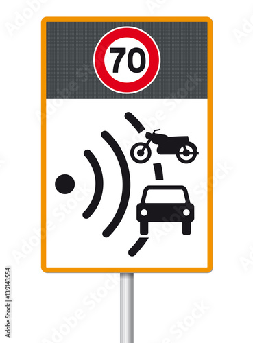 Panneau Contrôle Radar 70 Km/h