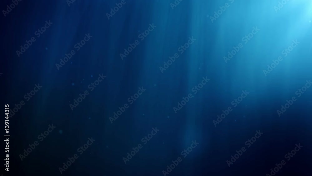 Underwater background. Blue Underwater with ripple and wave lights.