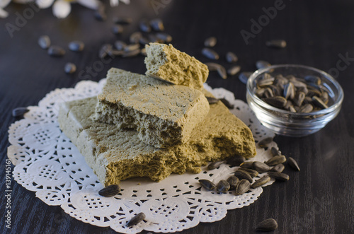 halva and sunflower seeds photo