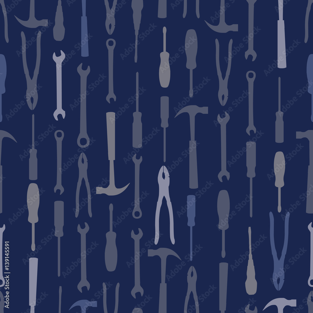 Seamless tools pattern background