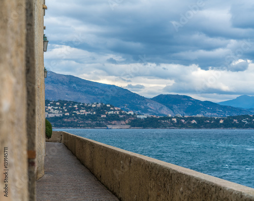 Old promenade near the sea  Monaco