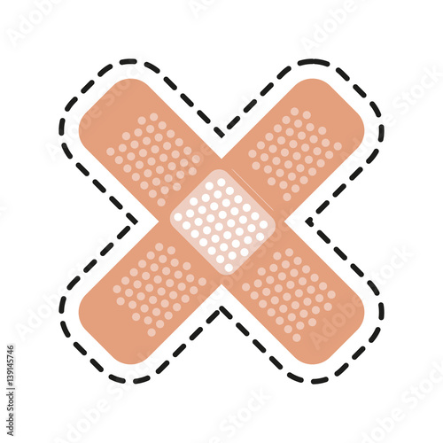 medical bandage icon image vector illustration design 