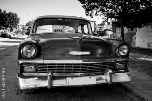 Kuba Taxi schwarz weiß © blue_iguana