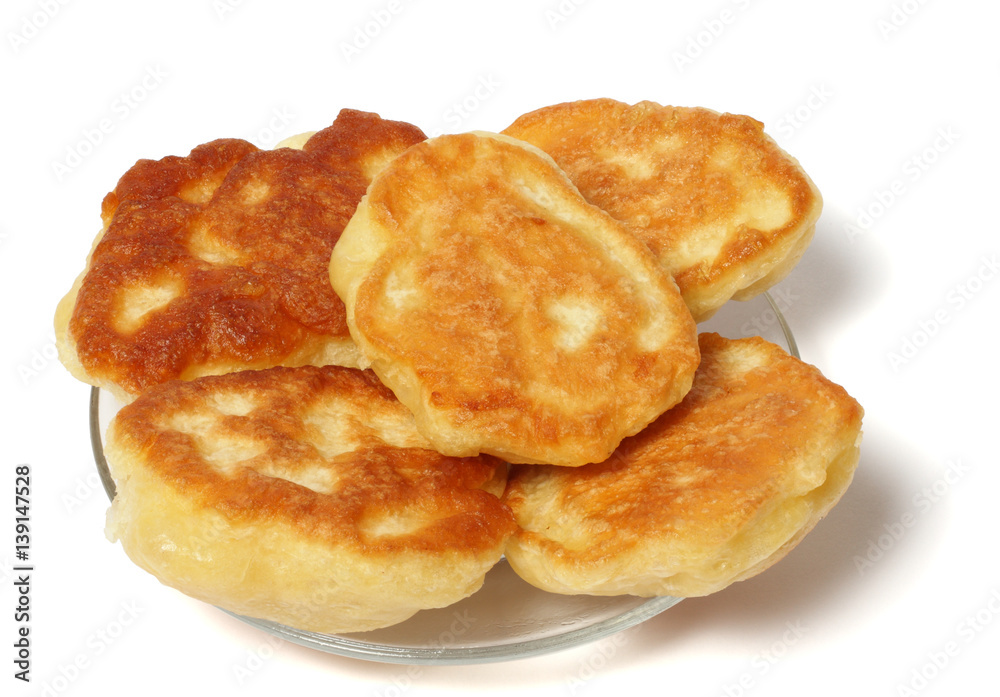 fritters with jam with tea on wood fritters with jam with tea on wood