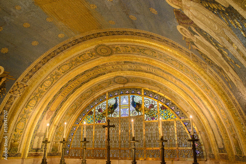 Canvastavla church interior