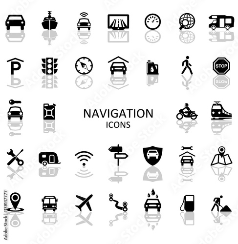 Icons Traffic and Mobility