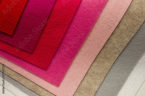 Colorful felt background.