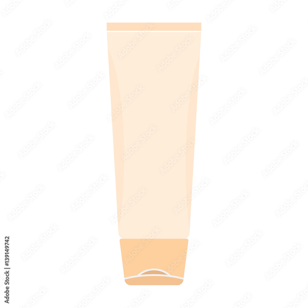 Tube of cream. Cosmetics Container tube. Vector illustration.