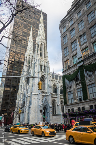 St. Patricks Cathedral in Manhattan -  New York, USA photo
