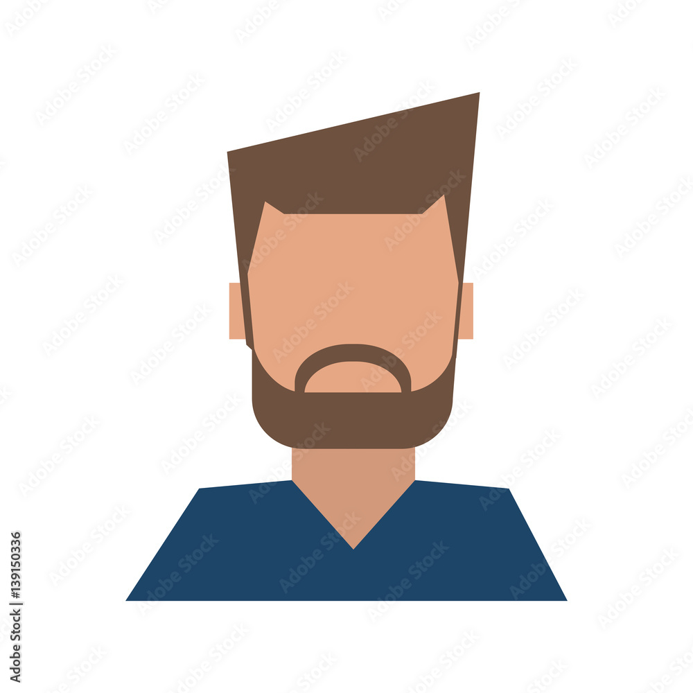 man avatar icon over white background. colorful design. vector illustration man avatar icon over white background. colorful design. vector illustration