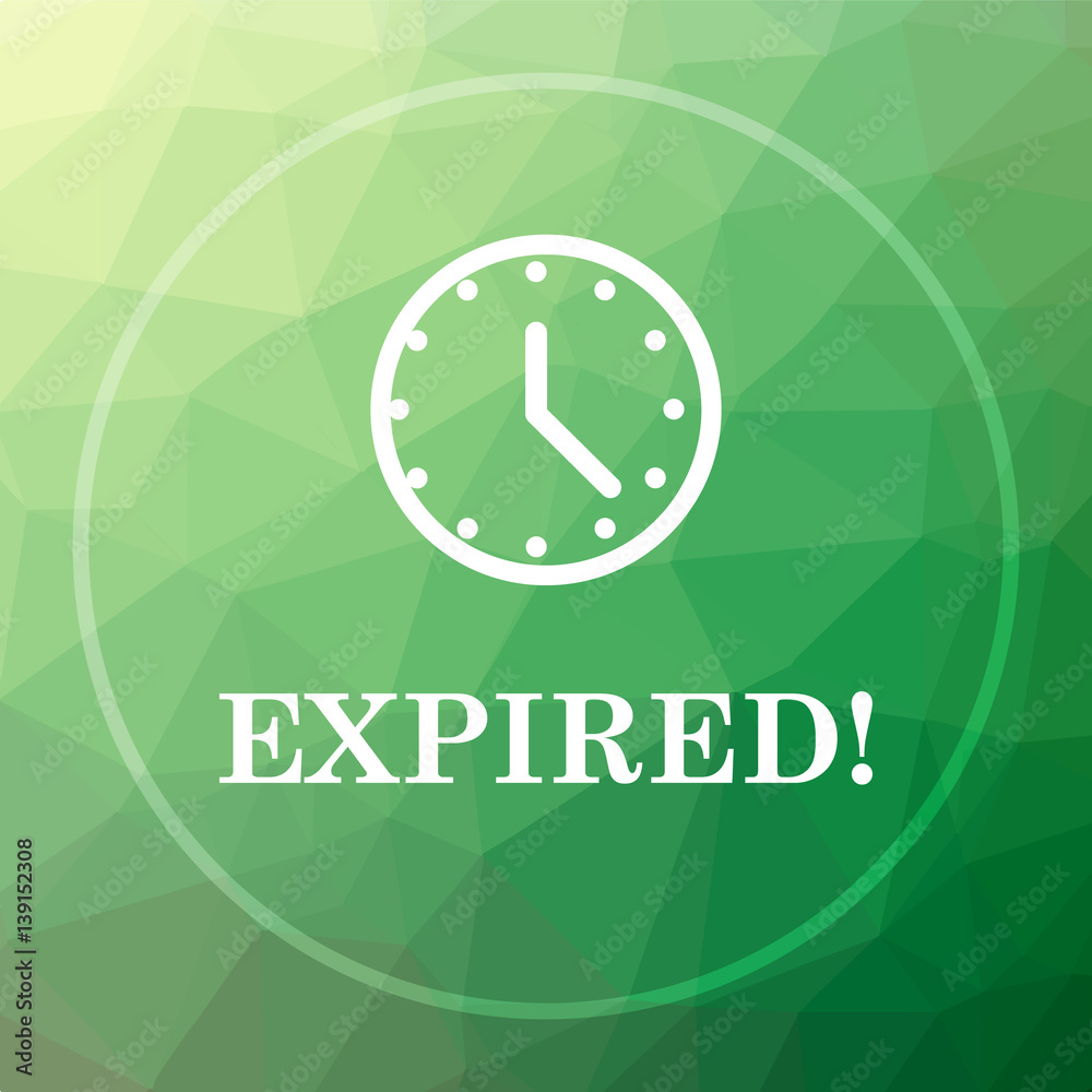 Fototapeta premium Expired icon