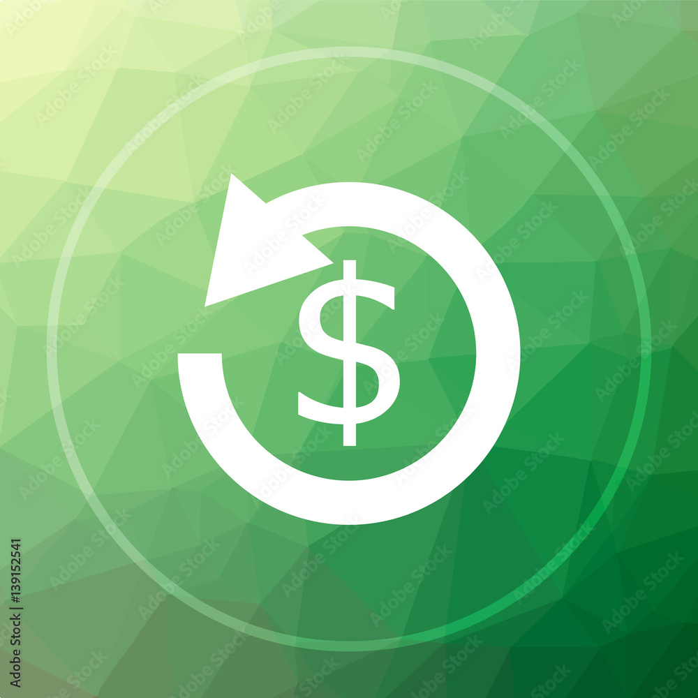 Obraz premium Refund icon.