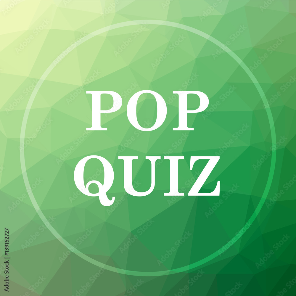 Fototapeta premium Pop quiz icon