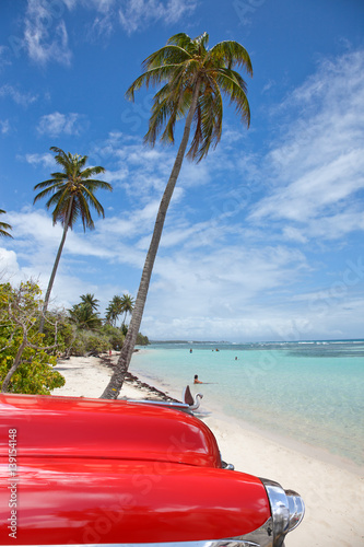 Photography chromes cubain sur la plage