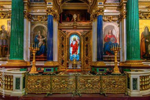 Interior of the orthodox cathedral