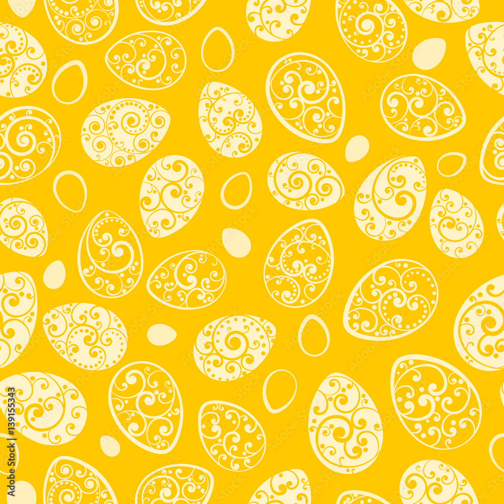 Seamless pattern of Easter eggs Seamless pattern of Easter eggs