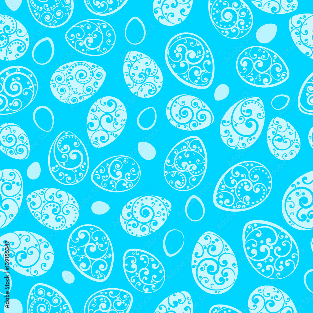 Seamless pattern of Easter eggs Seamless pattern of Easter eggs