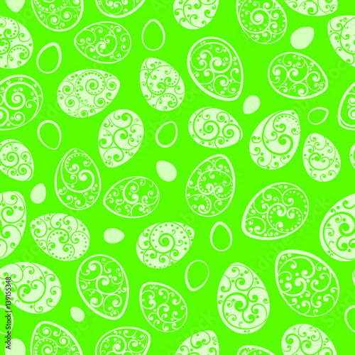 Seamless pattern of Easter eggs