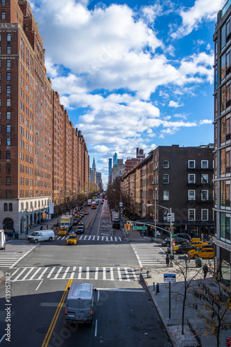 Street traffic and buildings in Chelsea - New York, USA © diegograndi