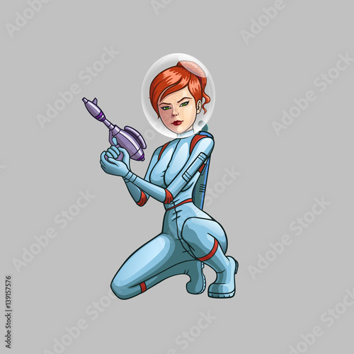 Space girl warrior