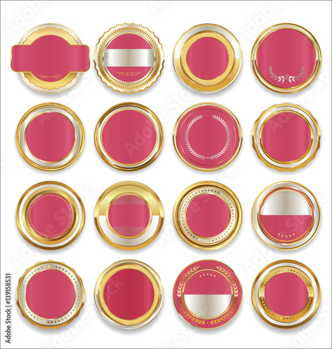 Empty sale ale luxury golden labels collection