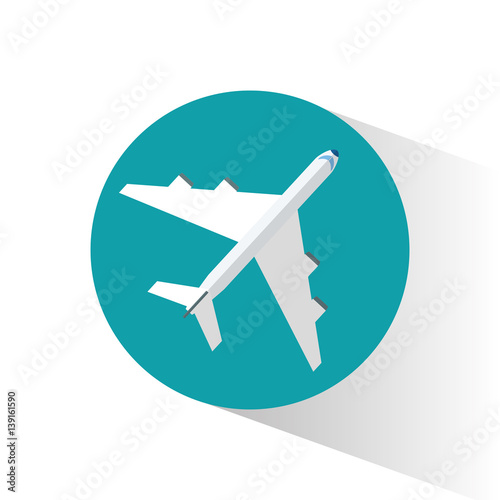 airplane airport travel transport vector illustration eps 10