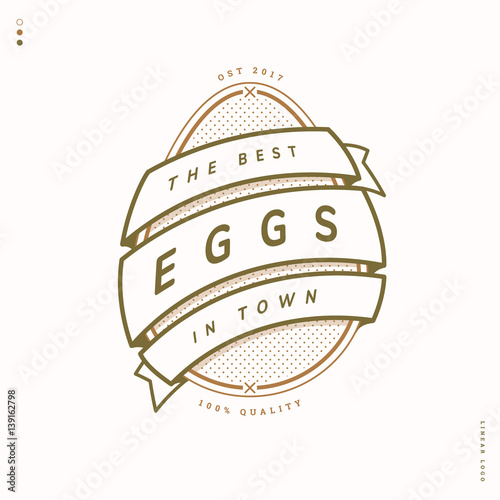 egg farm linear logo