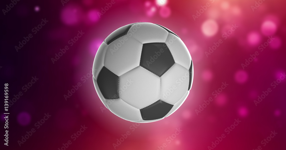 Naklejka premium Ballon de Football 3D Haute Résolution 3