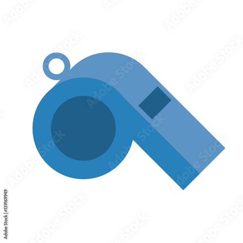 whistle sport equipment icon vector illustration eps 10