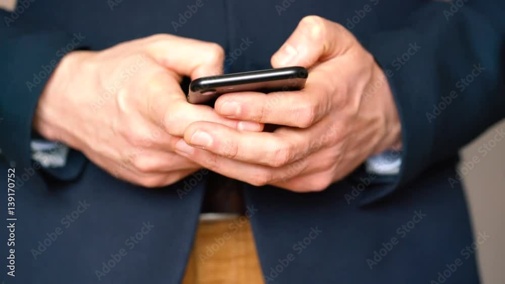 Businessman using smartphone Businessman using smartphone