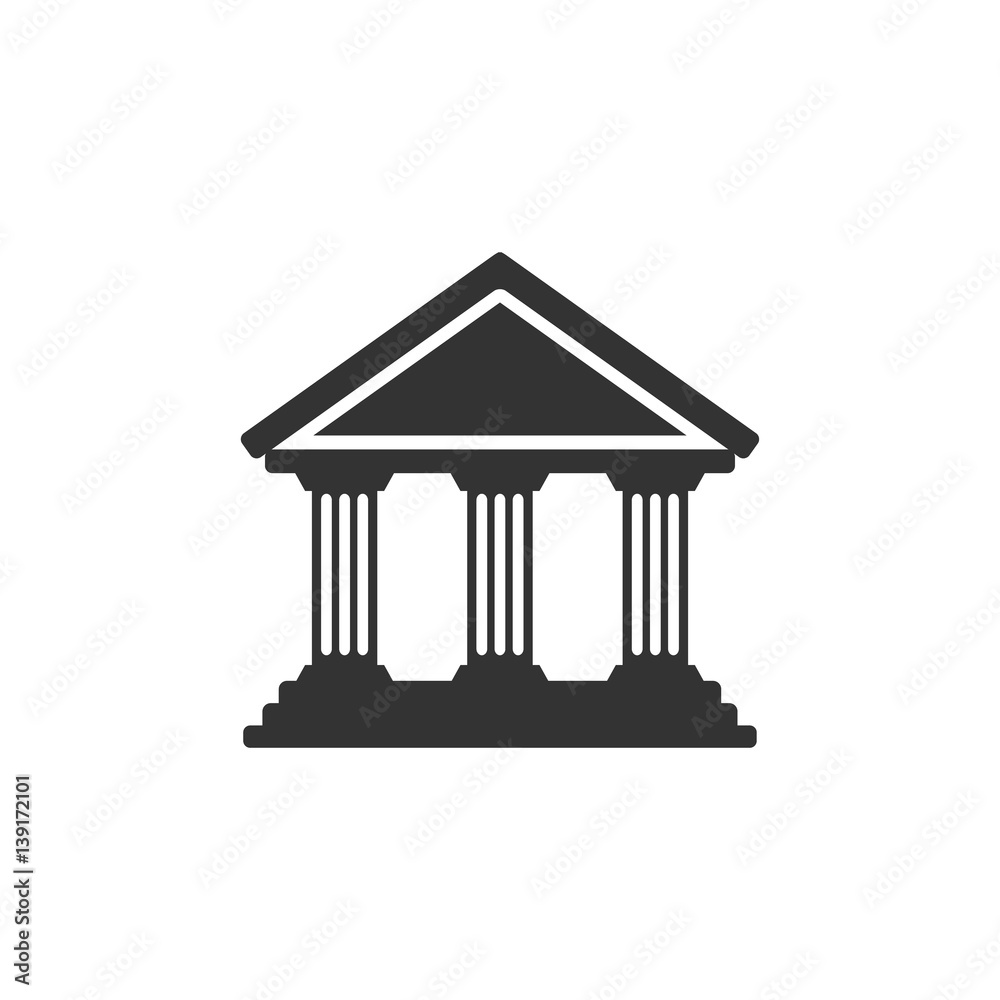 BW icon - Bank building BW icon - Bank building