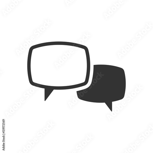 BW icon - Chat bubbles