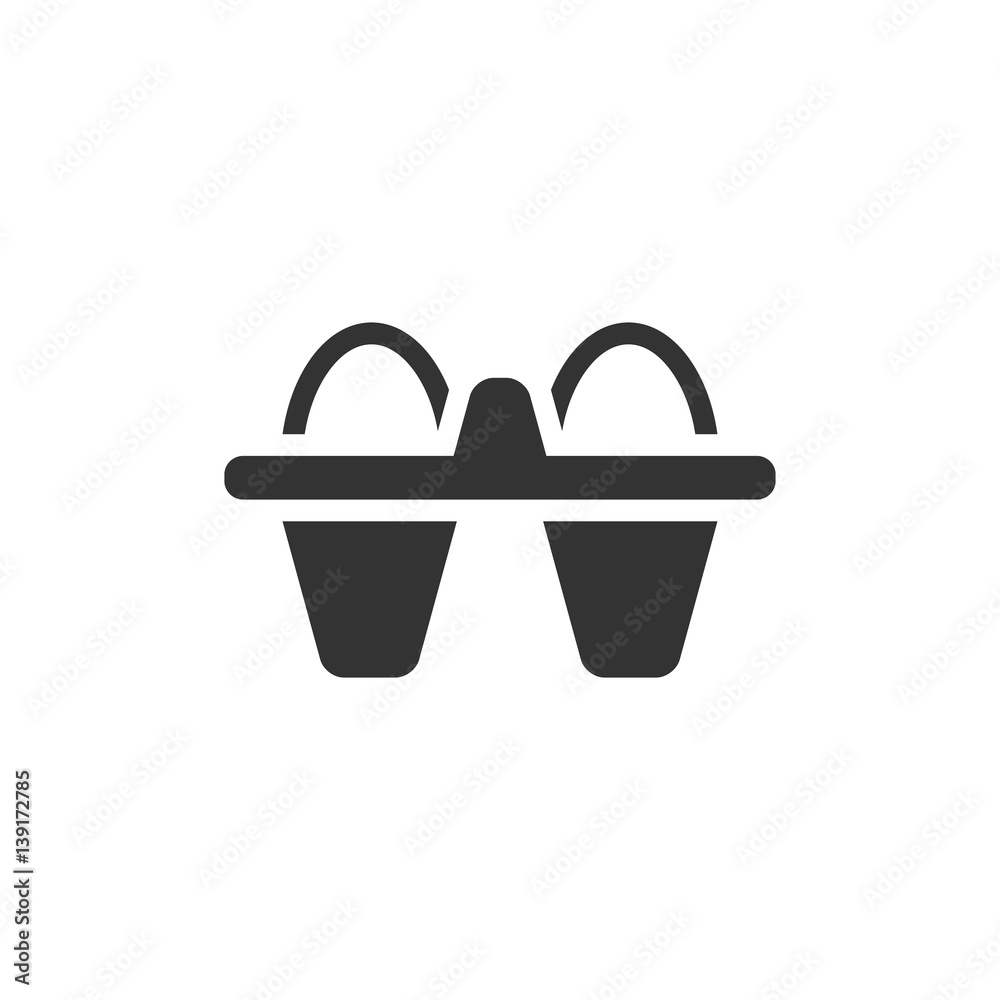BW Icons - Egg cardbox BW Icons - Egg cardbox