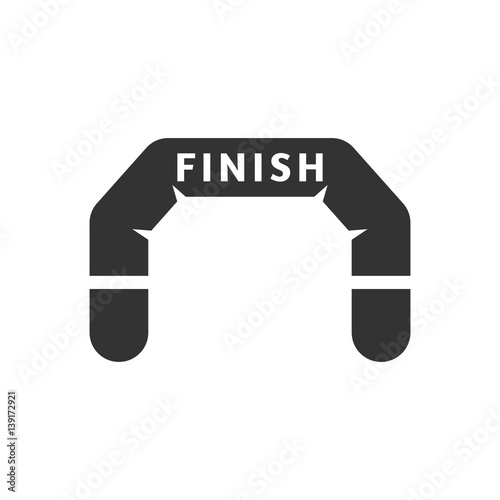 BW icon - Finish line
