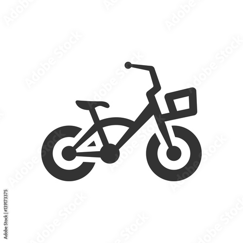 BW icon - Kids bicycle