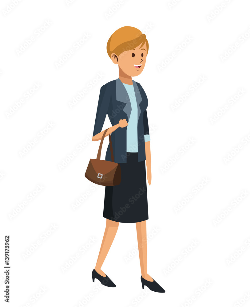 woman elegant suit and handbag vector illustration eps 10 woman elegant suit and handbag vector illustration eps 10