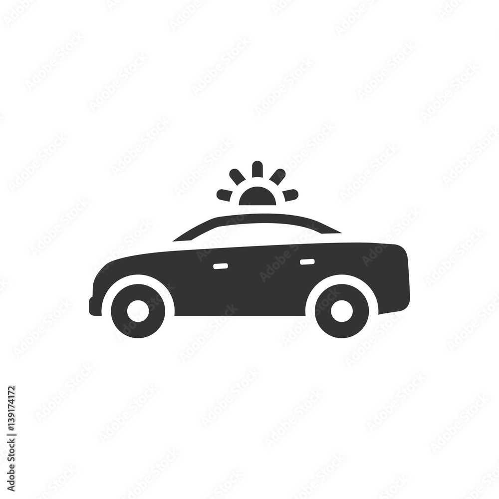 Fototapeta premium BW Icons - Safety car