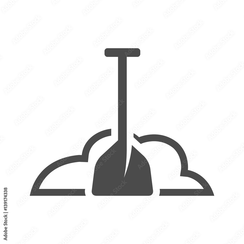 BW Icons - Snow shovel BW Icons - Snow shovel