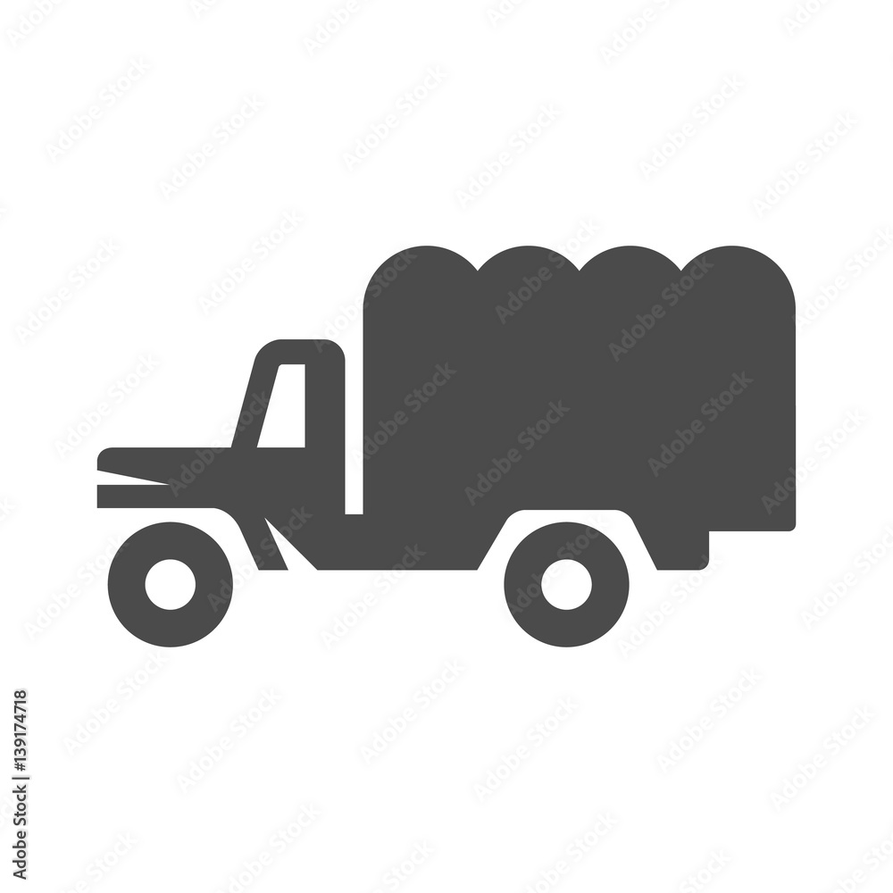 BW Icons - Military truck BW Icons - Military truck