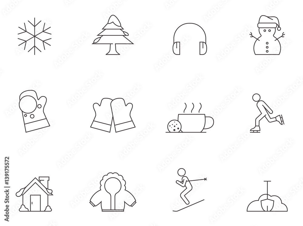 Outline Icons - Winter Outline Icons - Winter