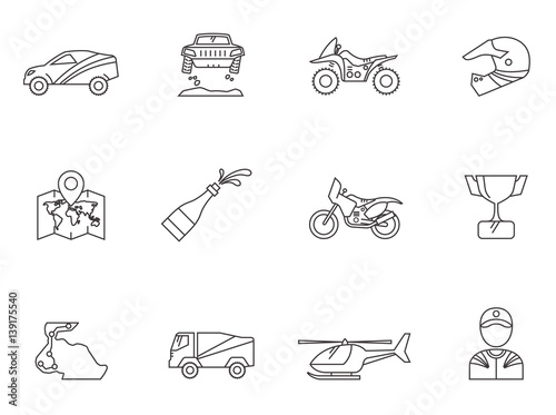 Outline Icons - Rally