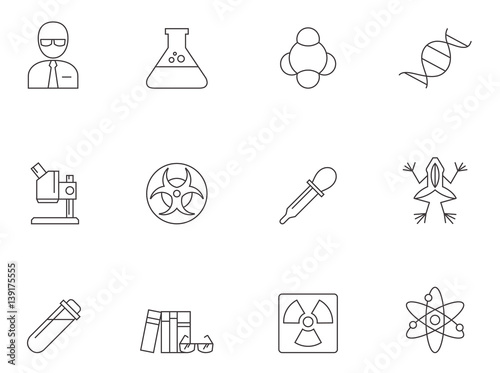 Outline Icons - Science