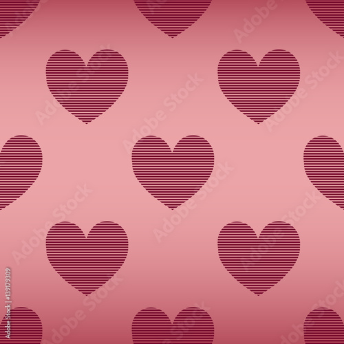 seamless pink heart pattern background