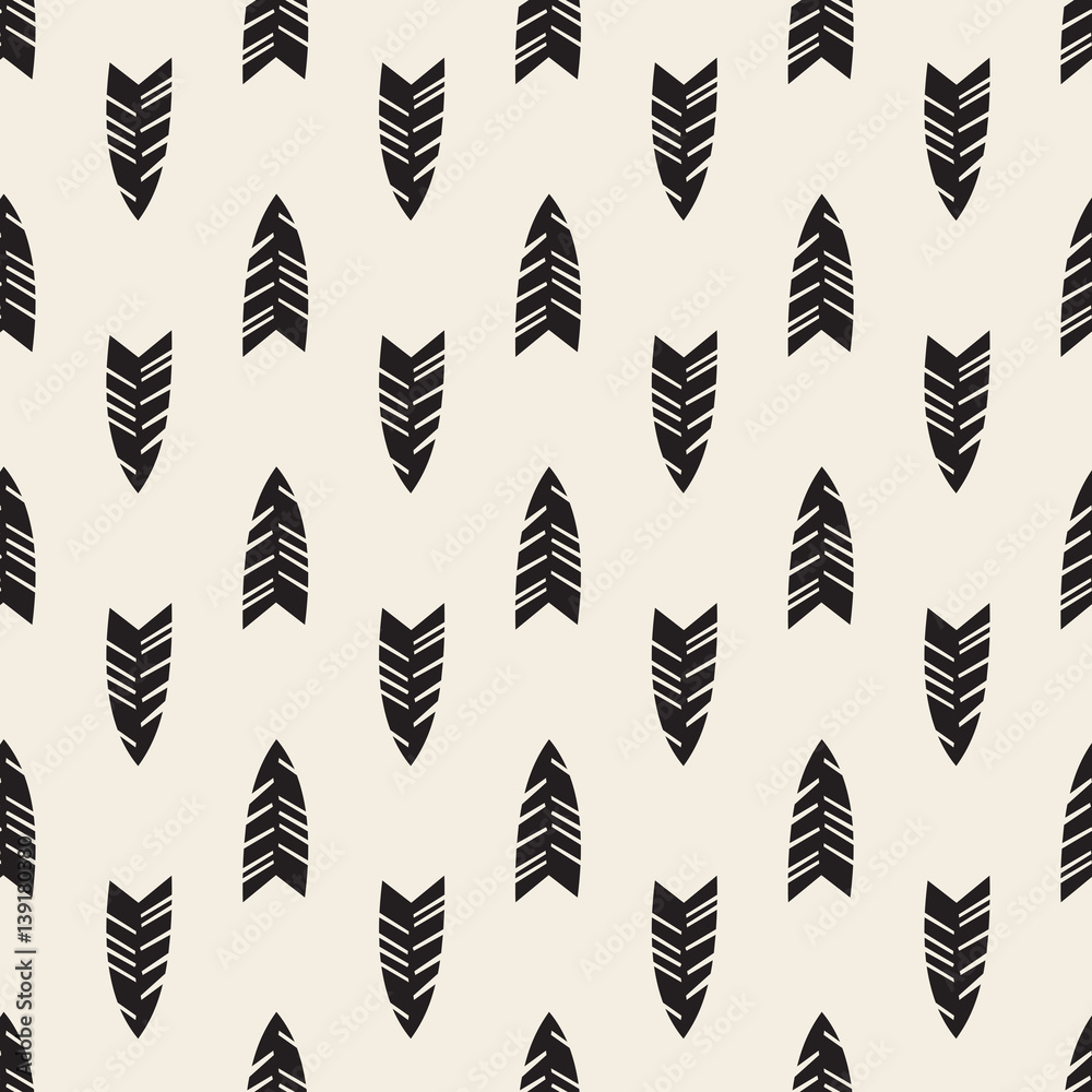 seamless monochrome arrow pattern background
