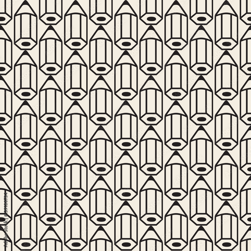 seamless monochrome pencil pattern background