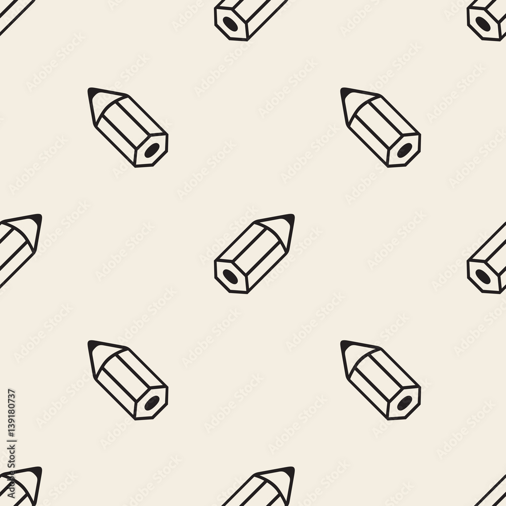 seamless monochrome pencil pattern background