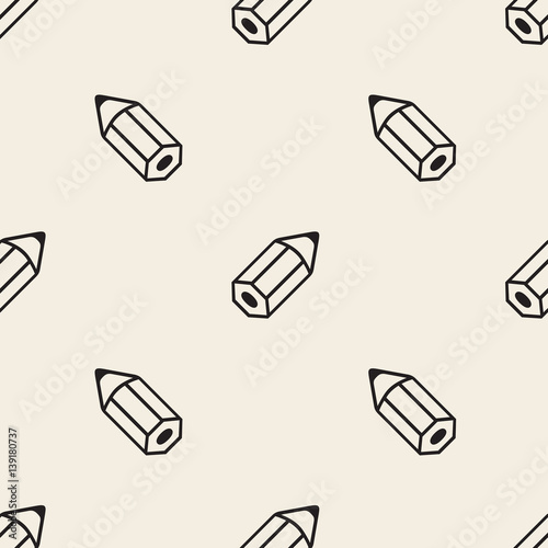 Obraz na płótnie seamless monochrome pencil pattern background w salonie